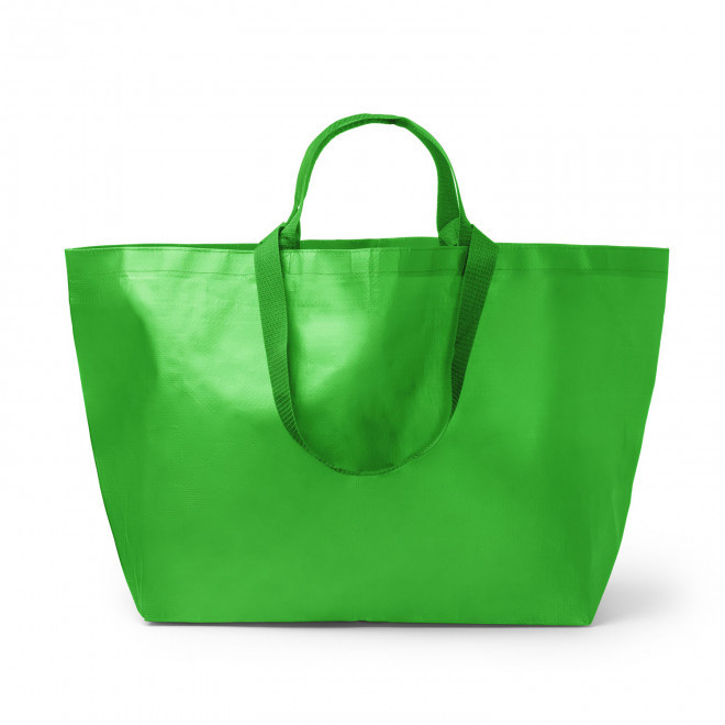 SAC EN PP LAMINE DOUBLE ANSES PERSONNALISE 'PESCARU' - vert