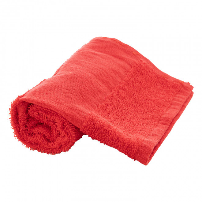 SERVIETTE EPONGE PERSONNALISABLE 'LIBERON 30X50' - rouge