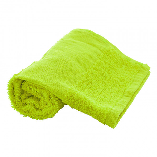 SERVIETTE EPONGE PERSONNALISABLE 'LIBERON 30X50' - citron vert
