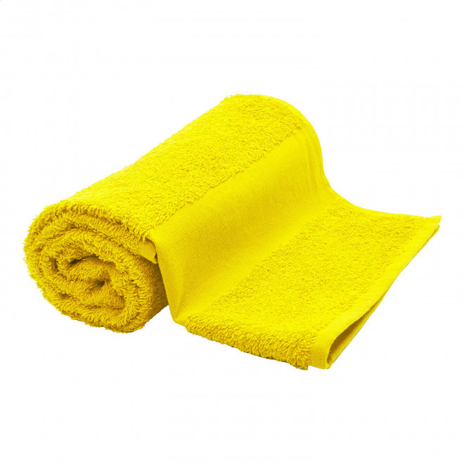 SERVIETTE EPONGE PERSONNALISABLE 'LIBERON 50X100' - jaune