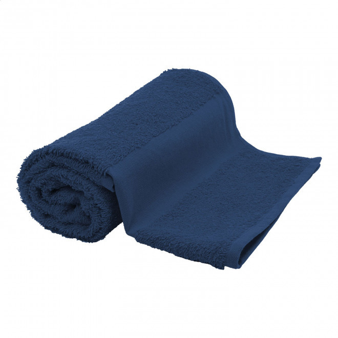 SERVIETTE EPONGE PERSONNALISABLE 'LIBERON 50X100' - bleu marine
