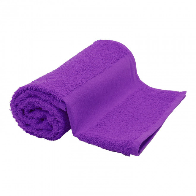 SERVIETTE EPONGE PERSONNALISABLE 'LIBERON 50X100' - violet