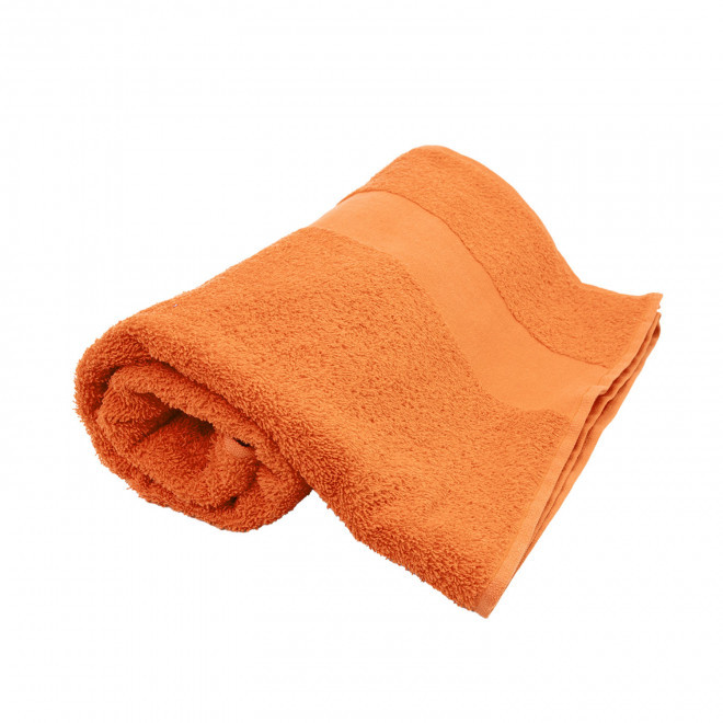 SERVIETTE EPONGE PERSONNALISEE 'LIBERON 70X140' - orange