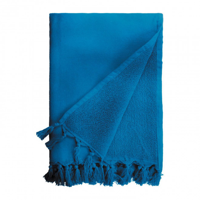 SERVIETTE EPONGE PERSONNALISABLE 'SAONA 80x160' - bleu