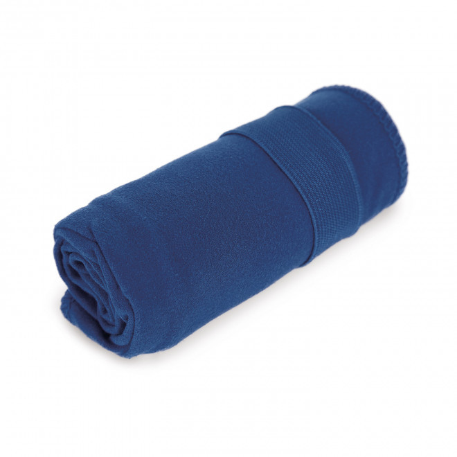 SERVIETTE MICROFIBRE PERSONNALISEE 'MELLOW 30X50' - bleu marine