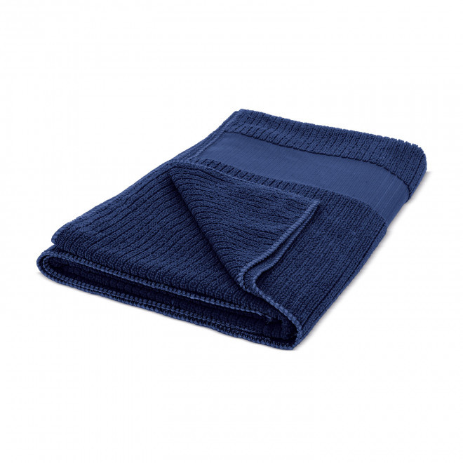 SERVIETTE MICROFIBRE PERSONNALISEE 'CALAFEO' - bleu marine