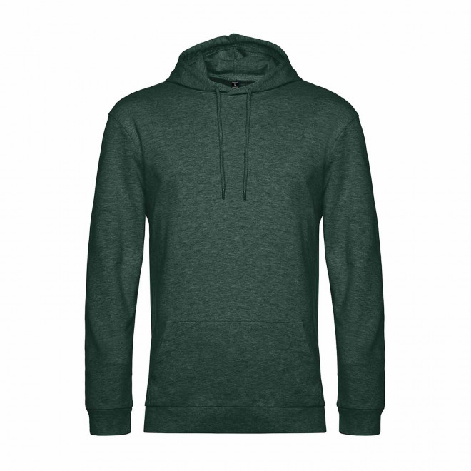 SWEAT CAPUCHE MIXTE PERSONNALISABLE 'TERRY' - vert chiné