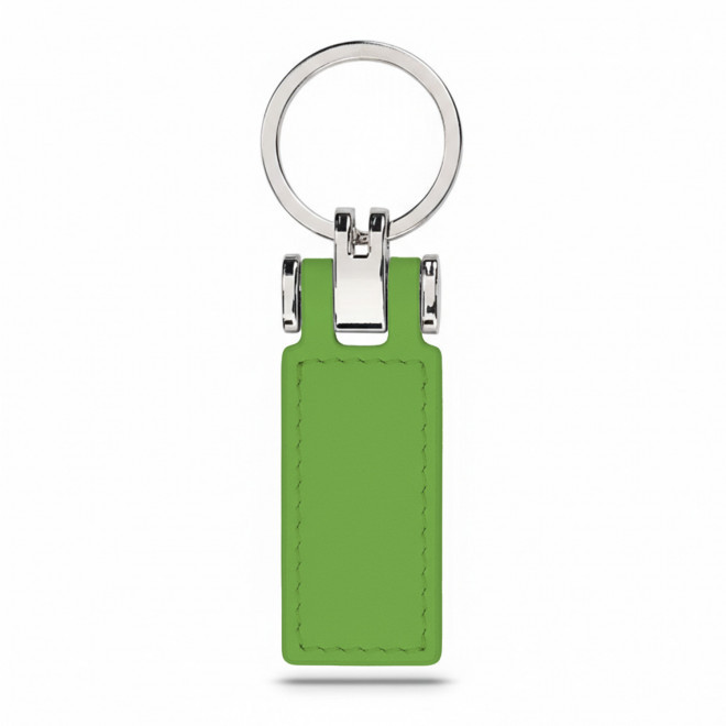 PORTE CLE AUTOMOBILE EN PU PERSONNALISABLE 'ZELIAS' - vert clair