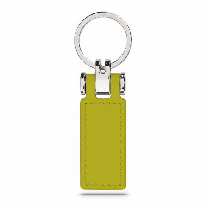 PORTE CLE AUTOMOBILE EN PU PERSONNALISABLE 'ZELIAS' - jaune