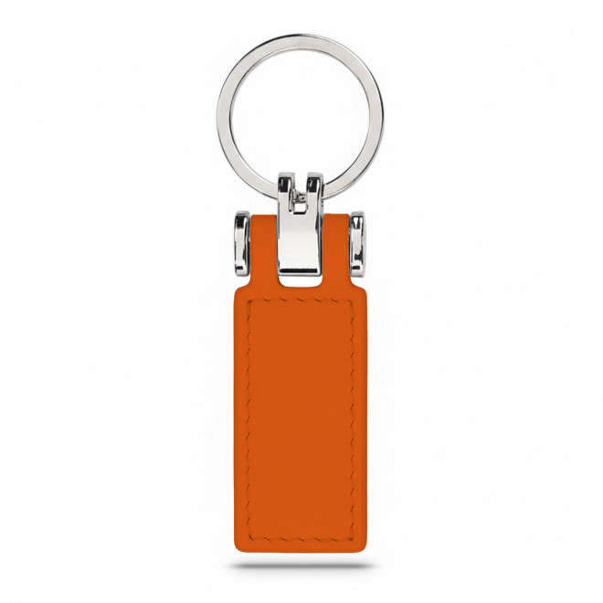 PORTE CLE AUTOMOBILE EN PU PERSONNALISABLE 'ZELIAS' - orange