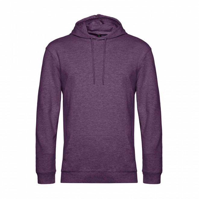 SWEAT CAPUCHE MIXTE PERSONNALISABLE 'TERRY' - violet chiné