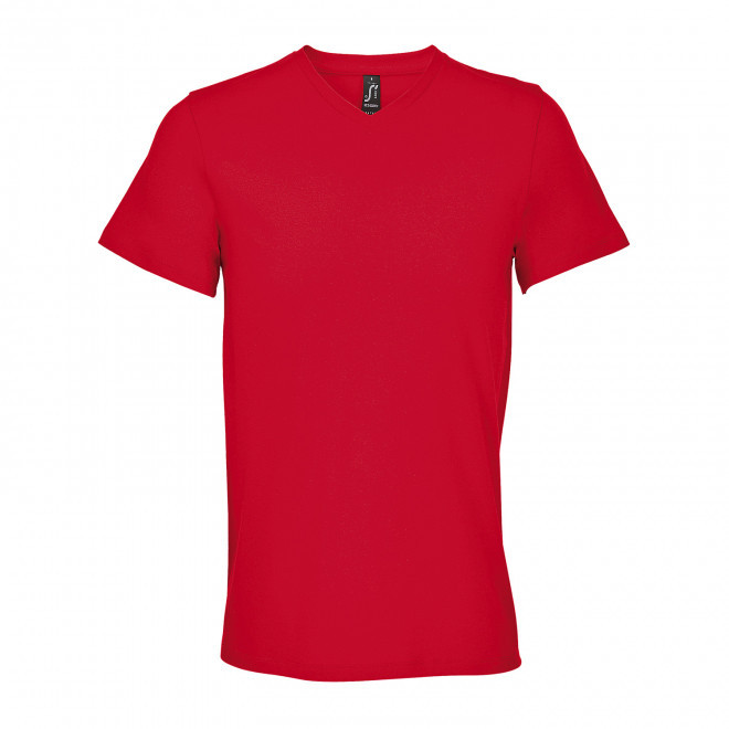 TEE-SHIRT MIXTE COULEUR PERSONNALISABLE 'REGENT V' - rouge