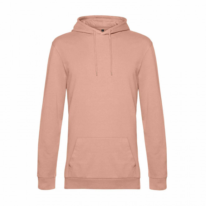 SWEAT CAPUCHE MIXTE PERSONNALISABLE 'TERRY' - rose pâle