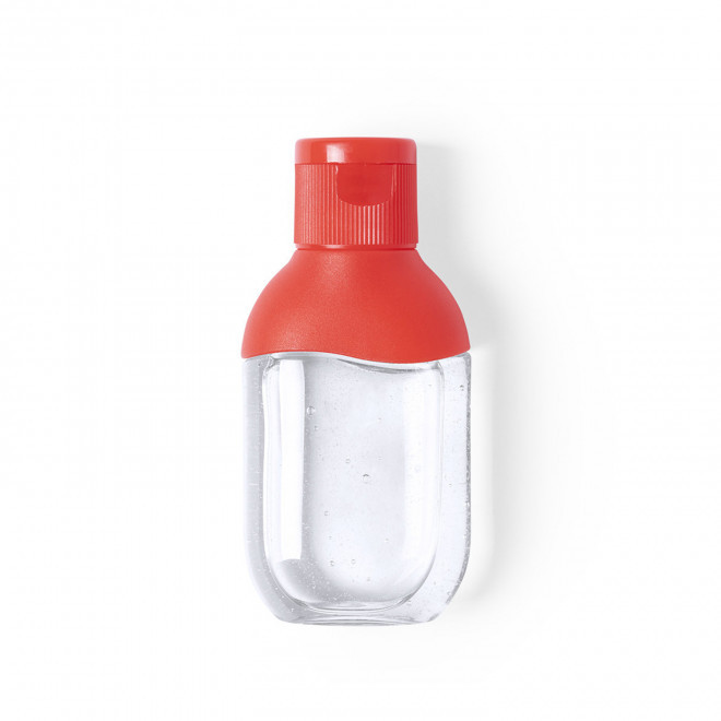 GEL NETTOYANT MAIN PERSONNALISABLE 'VIXA' - rouge