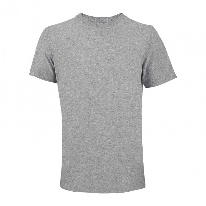 TEE-SHIRT MIXTE COULEUR PERSONNALISABLE 'TUNER' - gris chiné