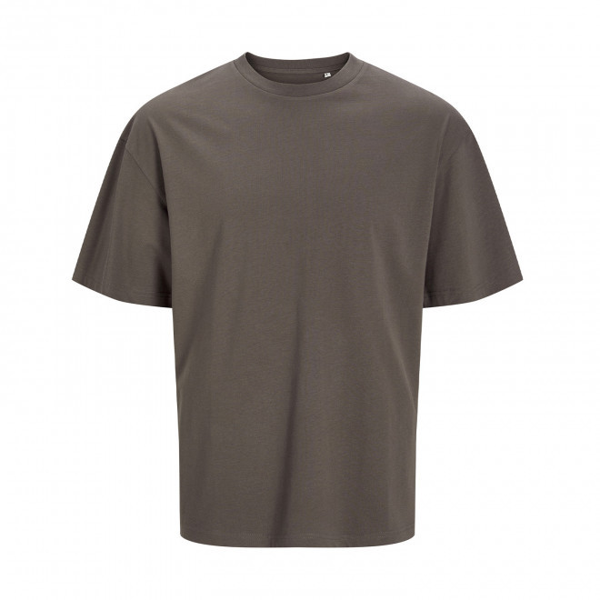 TEE-SHIRT MIXTE OVERSIZE PERSONNALISE 'JACKTO' 180G/M2 - marron