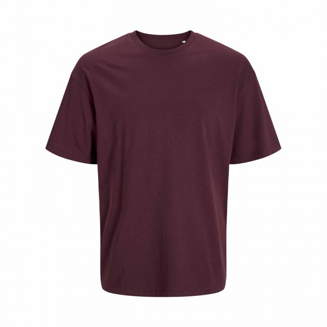 TEE-SHIRT MIXTE OVERSIZE PERSONNALISE 'JACKTO' 180G/M2 - bordeaux