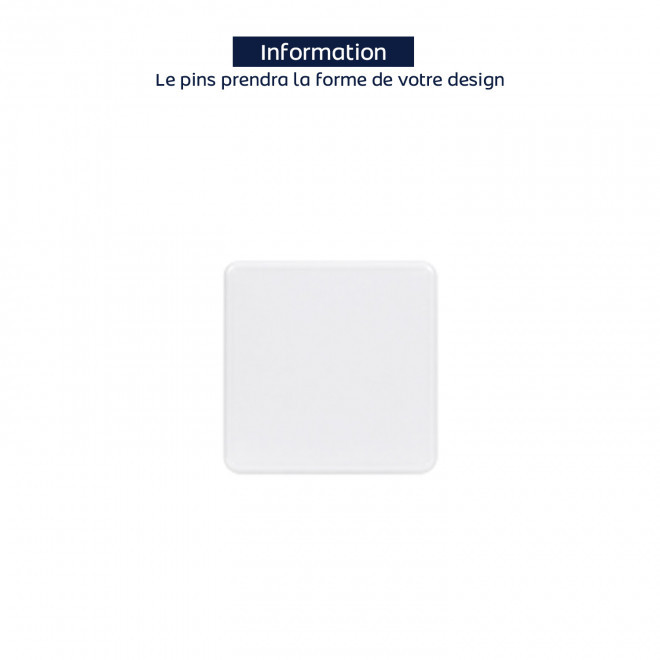 PINS EN PVC 2D PERSONNALISABLE 'JOSHU' - 30mm