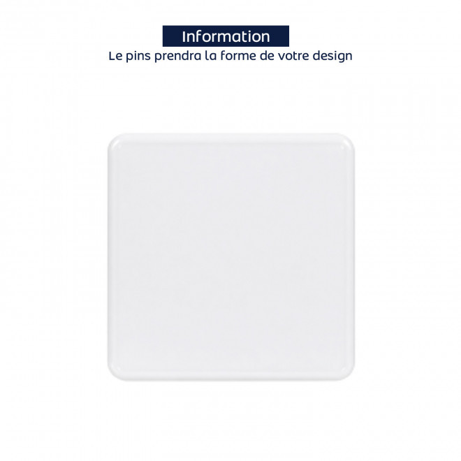 PINS EN PVC 2D PERSONNALISABLE 'JOSHU' - 50mm