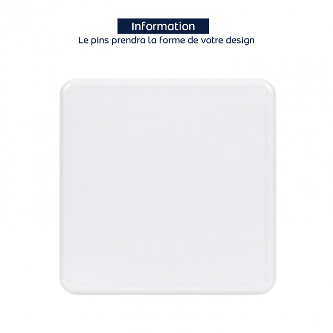 PINS EN PVC 2D PERSONNALISABLE 'JOSHU' - 60mm