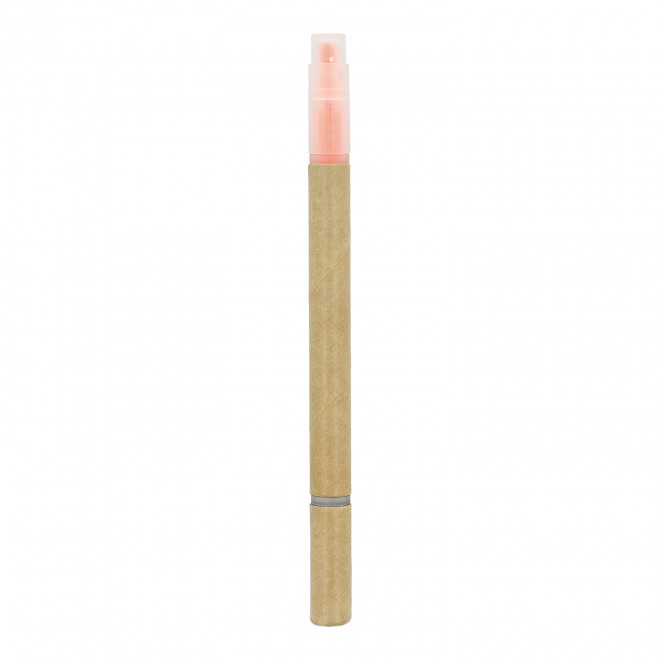 STYLO ET SURLIGNEUR PERSONNALISABLE 'RIO DUO CARTON' - orange