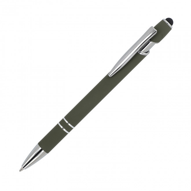 STYLO/STYLET EN METAL MINE BLEUE PERSONNALISABLE 'PRINCY' - vert kaki