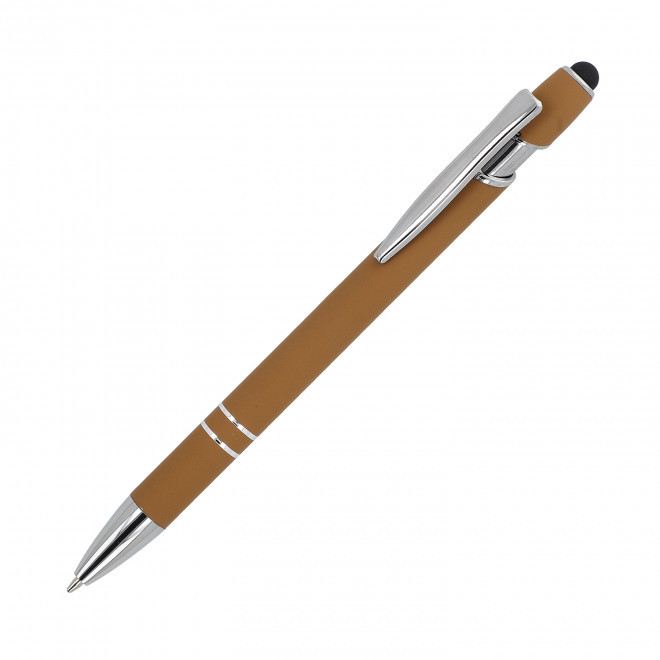 STYLO/STYLET EN METAL MINE BLEUE PERSONNALISABLE 'PRINCY' - camel