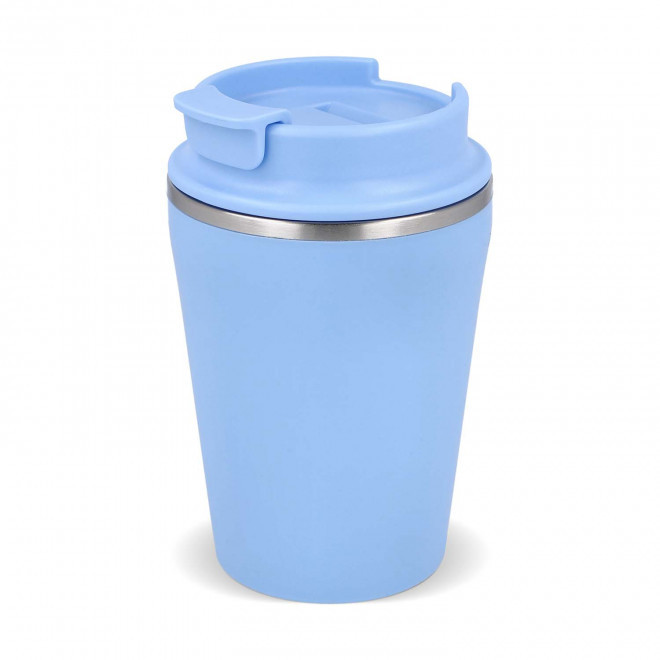 MUG ISOTHERME RECYCLE 280ML PERSONNALISABLE 'TENDENZE MINI' - bleu clair