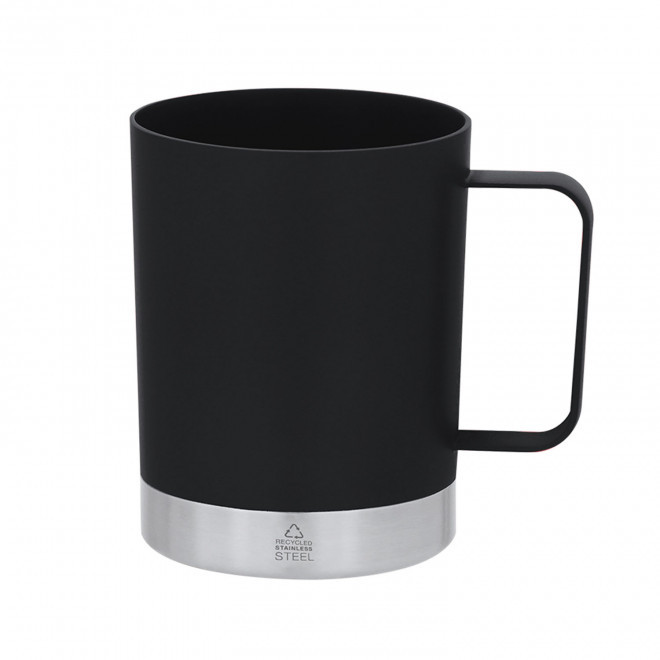 MUG PERSONNALISE EN PP RECYCLE 400ML 'BLUYVO' - noir
