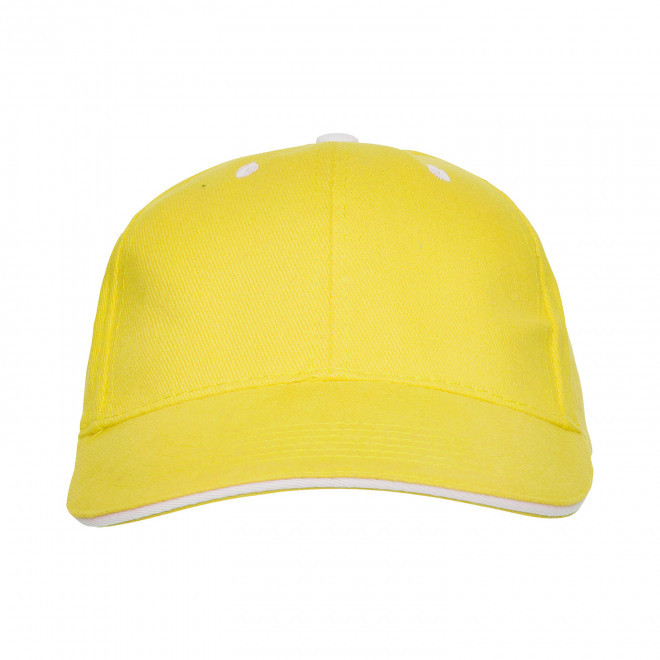 CASQUETTE PERSONNALISABLE SANDWICH ADULTE 'EDGE' - jaune