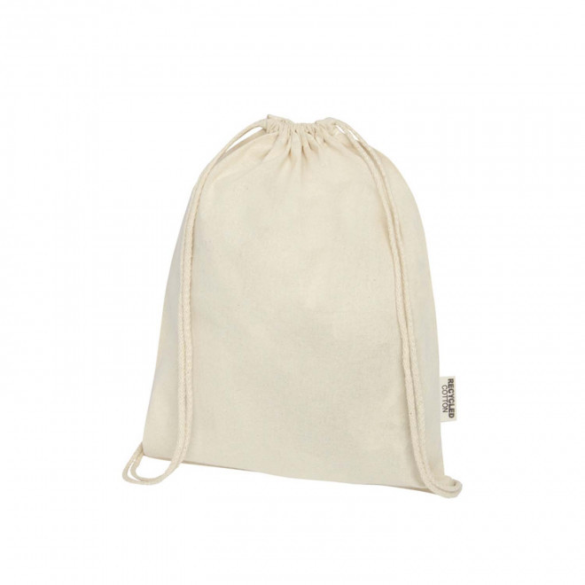 SAC A DOS PERSONNALISABLE EN COTON 'RHIDA RECYCLE' 140GR - 140 gr