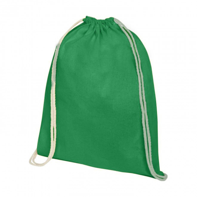 SAC À DOS PUBLICITAIRE EN COTON BIO 140 GR/M² 'PAPEY' - vert
