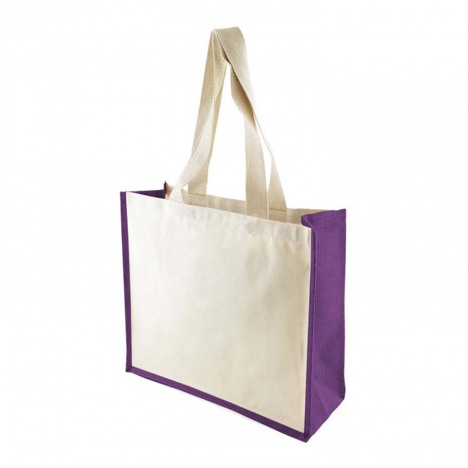 SAC SHOPPING GRANDES ANSES PERSONNALISABLE 'HOTE' - violet
