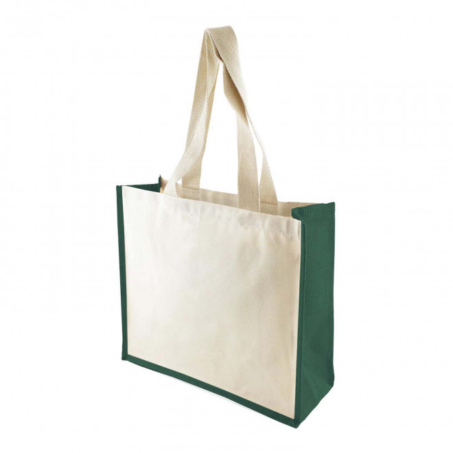 SAC SHOPPING GRANDES ANSES PERSONNALISABLE 'HOTE' - vert foncé