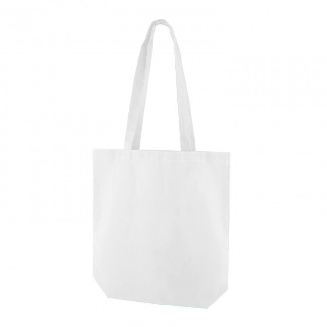 SAC SHOPPING PERSONNALISABLE T BOTTOM 'KINY COLOR' - blanc