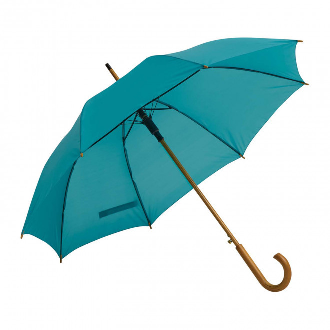 PARAPLUIE CANNE PERSONNALISABLE 'DUNDEE RPET' - bleu canard