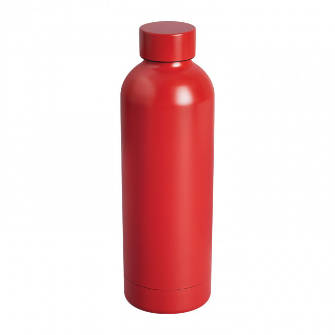 BOUTEILLE ISOTHERME PERSONNALISABLE 500ML 'SPAZIO' - rouge