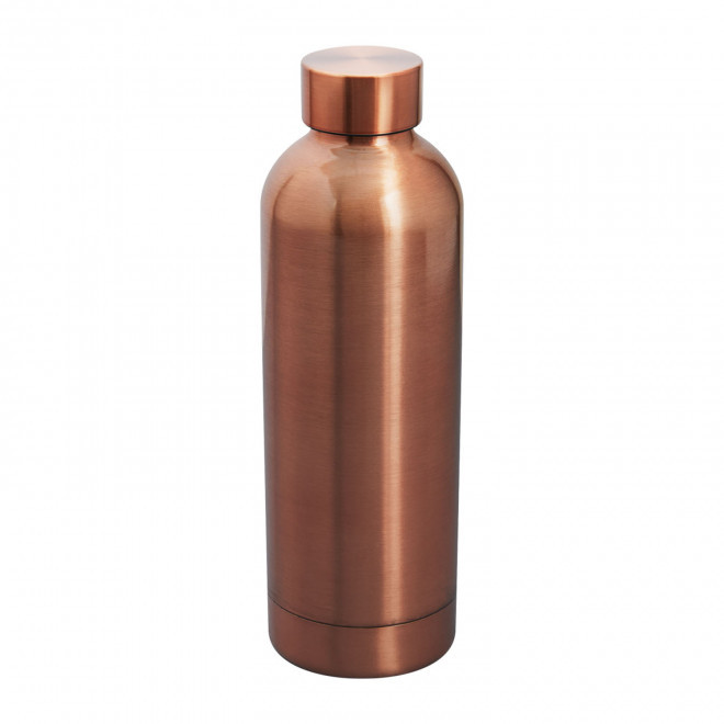 BOUTEILLE ISOTHERME PERSONNALISABLE 500ML 'SPAZIO' - cuivre