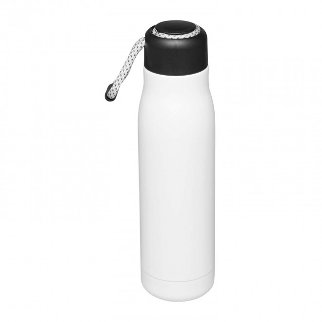 BOUTEILLE ISOTHERME PERSONNALISABLE 500ML 'MOSS' - blanc