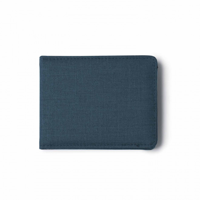 PORTEFEUILLE PUBLICITAIRE ANTI-RFID 'GOZIA' - bleu