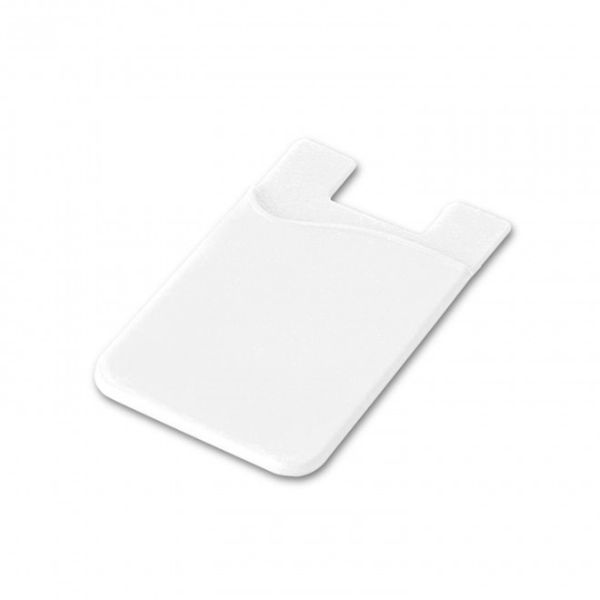 PORTE CARTE TELEPHONE PERSONNALISABLE 'SKELBY' - blanc