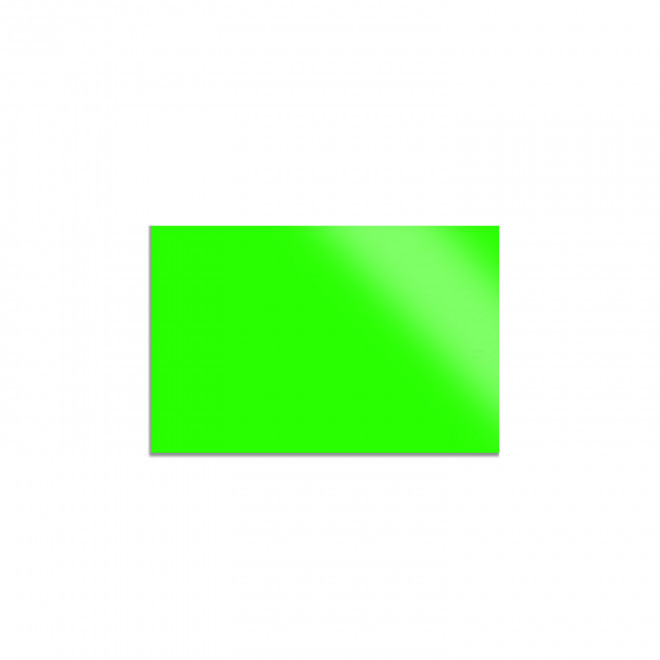 STICKER FLUO RECTANGLE PERSONNALISABLE 'KLISTER FLUO' 4X6 - vert fluo