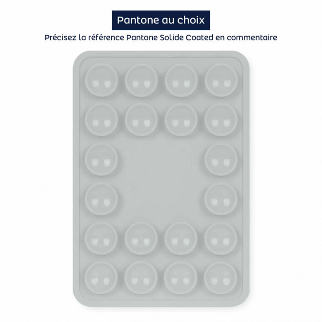 SUPPORT TELEPHONE PERSONNALISABLE  VENTOUSE 'MINOUCHE' - multicolore