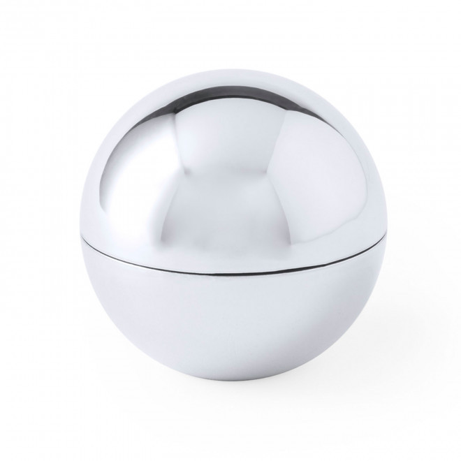 BAUME A LEVRE EN POT ROND PERSONNALISE 'KELIP SHINE' - argenté