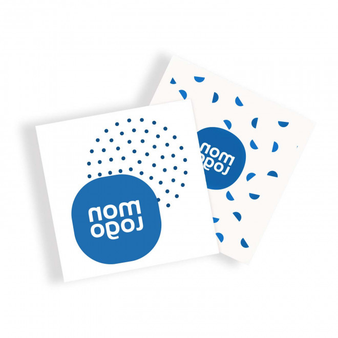 TATOUAGE EPHEMERE REALISTE PERSONNALISABLE BLEU 'MAORO' - bleu