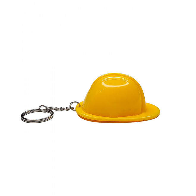 PORTE CLE CASQUE METRE PERSONNALISABLE 'CASCO' - jaune