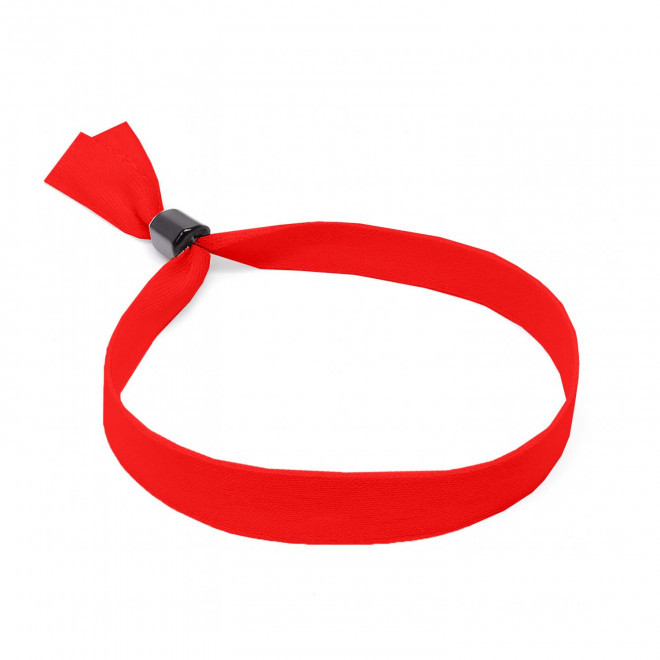 BRACELET TISSE PERSONNALISABLE 'ANIME TISSE PHOSPHO' - rouge