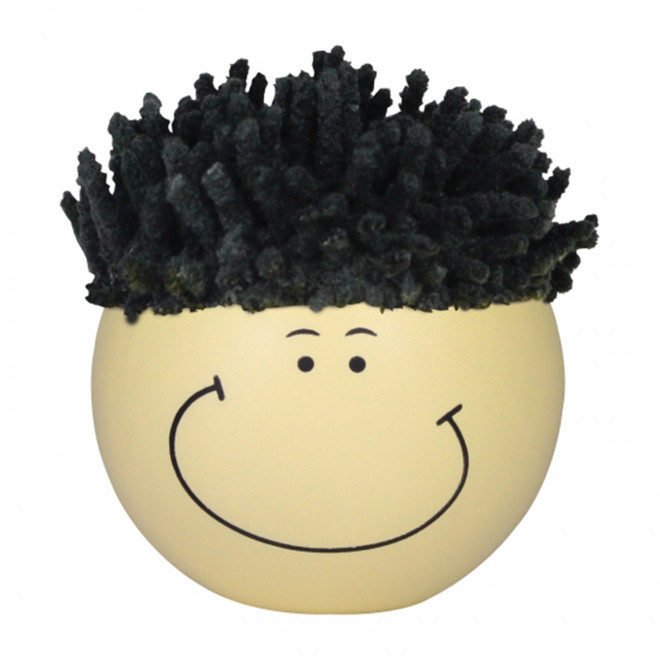 ANTISTRESS MICROFIBRE PERSONNALISE 'BEUBEU' - noir