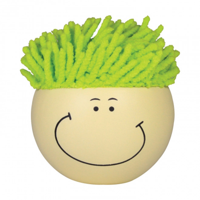 ANTISTRESS MICROFIBRE PERSONNALISE 'BEUBEU' - vert