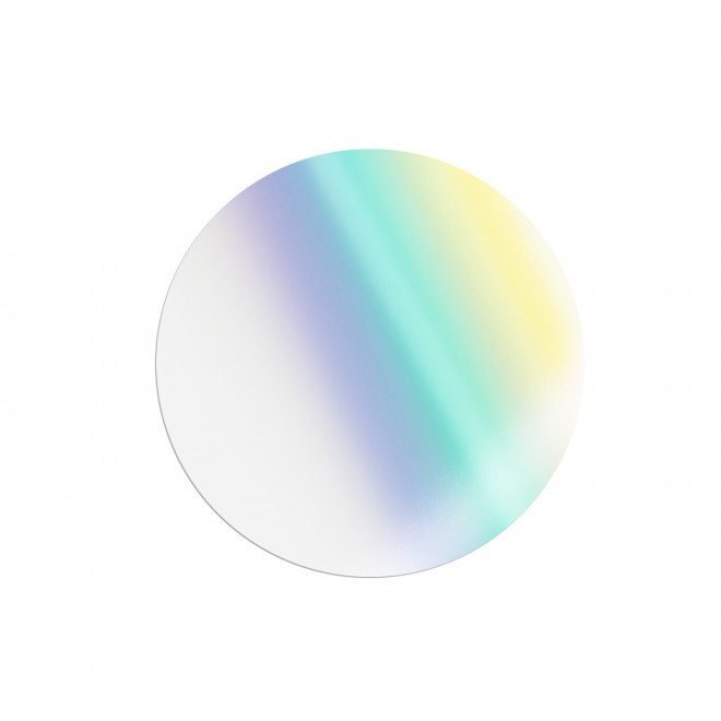 STICKER HOLOGRAPHIQUE ROND PERSONNALISABLE 'KLISTER HOLO' - 7 cm